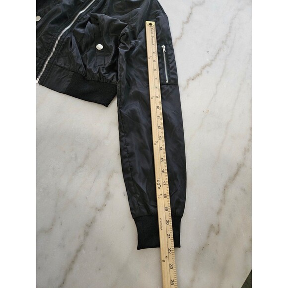 Shein Black Jacket, Size Small (4), Front Zipper - Picture 9 of 10
